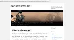 Desktop Screenshot of injuryclaimonline.com